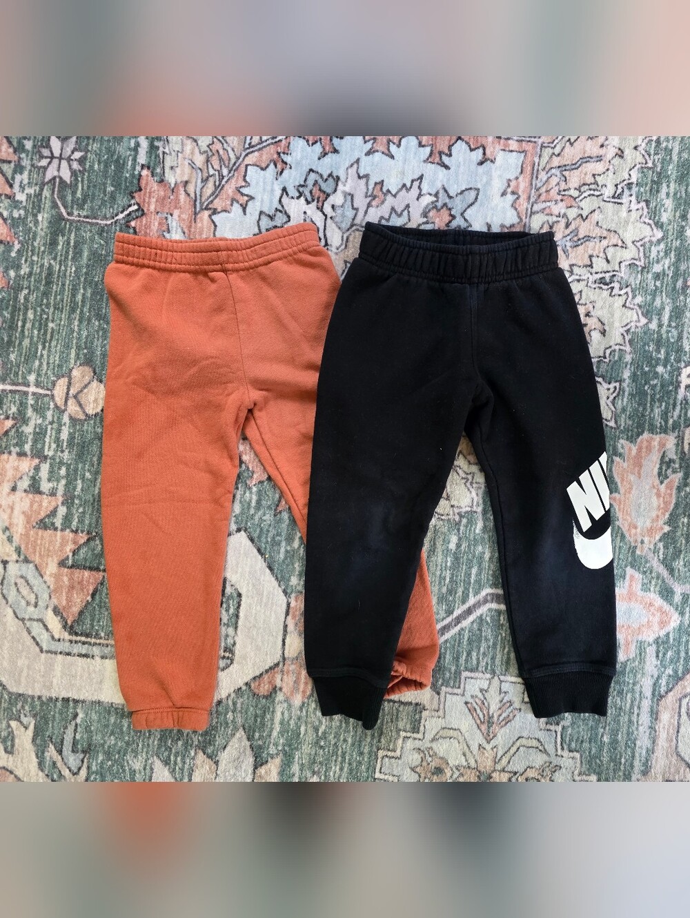 Gymboree Rust Orange & Black Nike Kids Sweatpants Duo